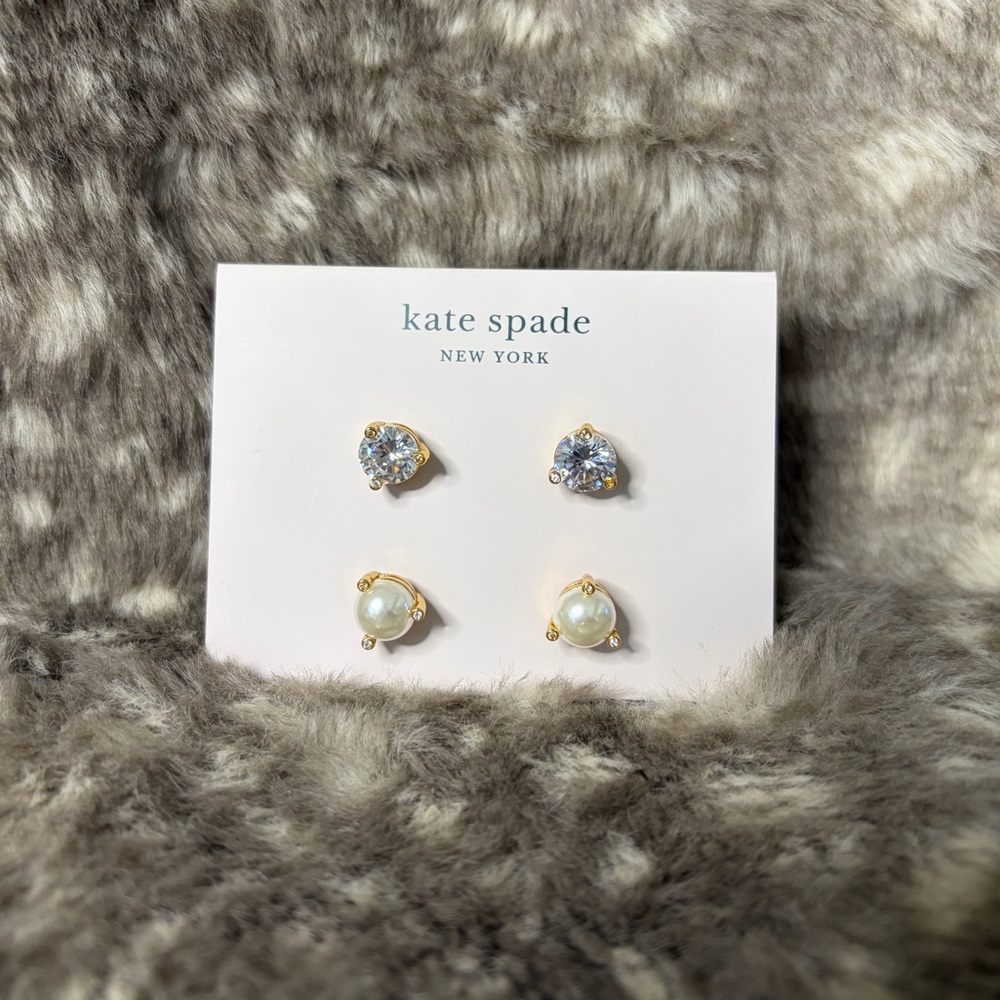 Kate Spade Gold and Silver Stud Earrings
